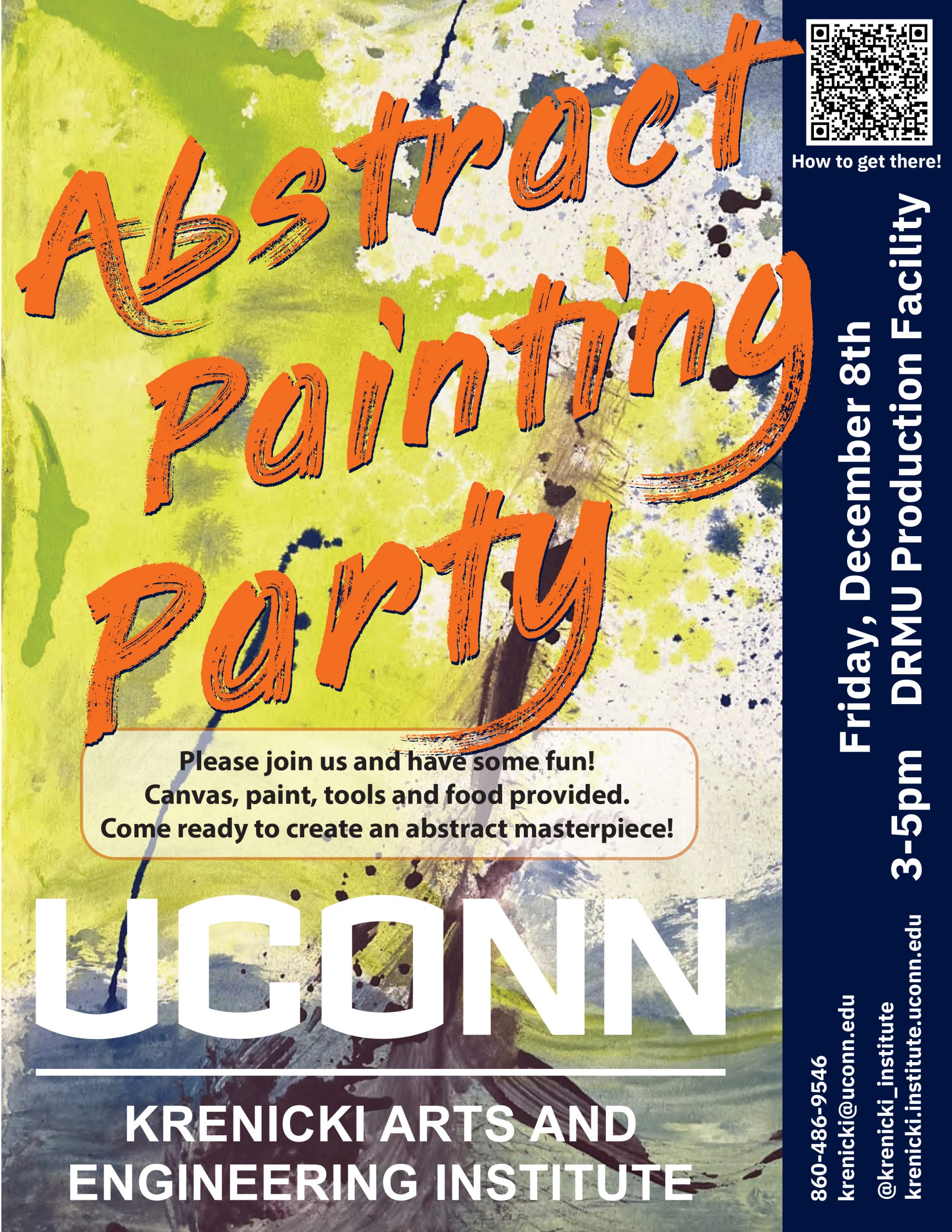 Abstract Painting Party Flyer 2023